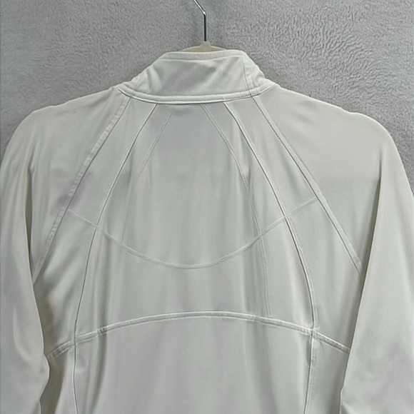 Athleta Women’s Jacket Sz XL White Polyester & Spandex 3 Front Pockets EUC - Picture 7 of 12